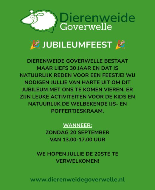 Bekijk deze afbeelding van 20 september Jubileumfeest op Dierenweide Goverwelle 